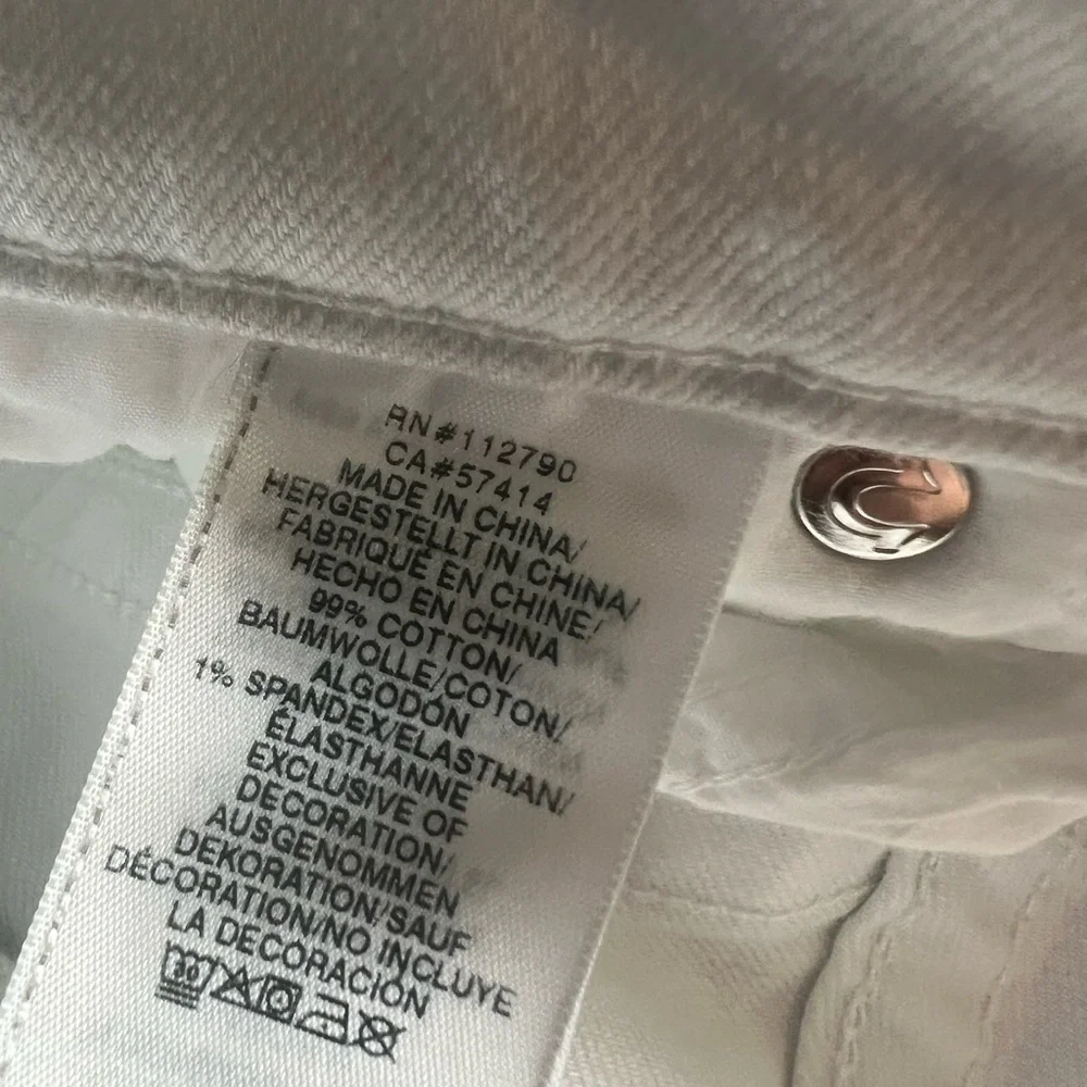 True‎ Religion Rocco Relaxed Skinny White Jeans- 30